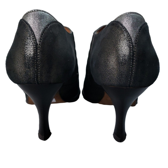 Donald J Pliner Women's Monica Taupe Pewter Metallic High Heel Booties Sz 6.5M - Picture 3 of 15